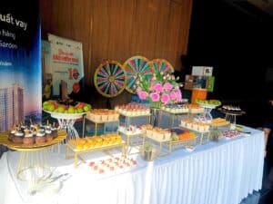 Không gian tiệc teabreak tại hội thảo chuyên nghiệp