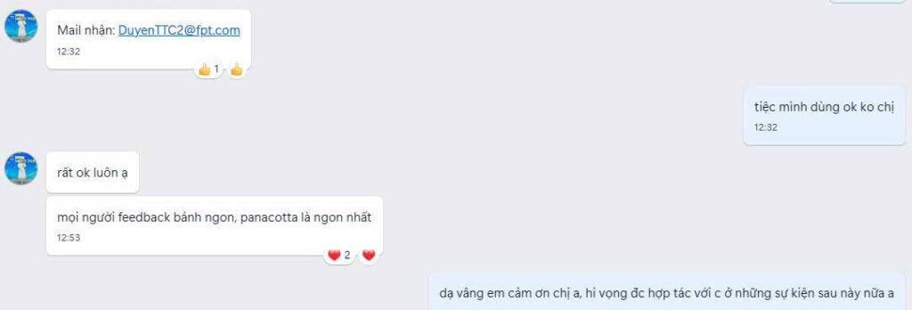 Khách hàng hài lòng khi đặt dịch vụ tiệc teabreak bên mình